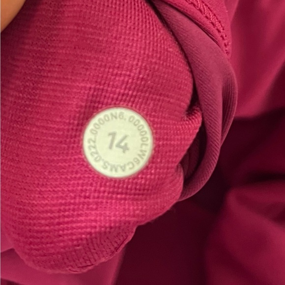 Lululemon Athletica Wunder Train High-Rise Crop Leggings in Magenta Purple - Picture 4 of 6